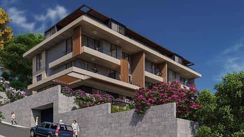 Appartement avec piscine et 2, 3, 4 chambres à vendre à Alanya Hasbahce — 3/6
