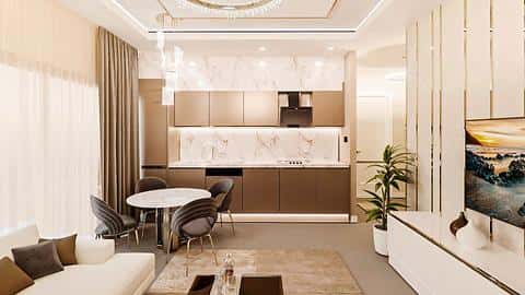 Appartement à vendre à Alanya Mahmutlar : 1-4 chambres, vue sur la piscine et la mer — 10/20