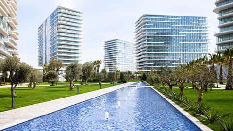 À vendre : appartements à Zeytinburnu Istanbul avec piscine intérieure et vue sur la mer, 1-4 chambres — 2/48