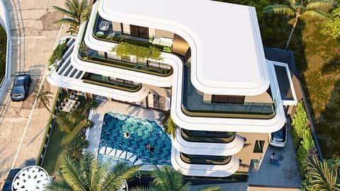 Villa de luxe 7+1 avec vue sur la mer à vendre à Alanya Kargicak — 7/24