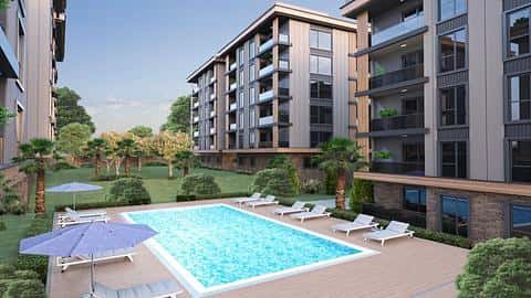 Appartements avec vue sur le jardin à Beylikduzu, Istanbul — 5/9