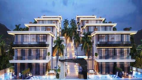 Luxury Villa for Sale in Alanya Oba with 3 or 6 Bedrooms and Gym — 3/23