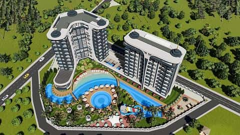 Complex avec un concept hôtelier à Avsallar, Alanya — 3/15