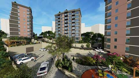 Beaux appartements modernes à vendre à Kagithane, istanbul — 5/8