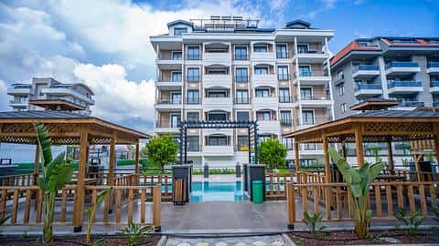 Achetez un Appartement de 2 Chambres à Antalya Alanya Kargicak avec Piscine près de la Mer — 3/22