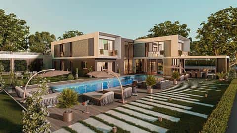 Villa domotique à vendre avec vue sur la ville et la nature à Buyukcekmece, 7 ou 6 chambres — 4/13