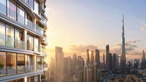 Ғажайып қала көрінісі бар пәтер жобасы Downtown Dubai-де — 6/11