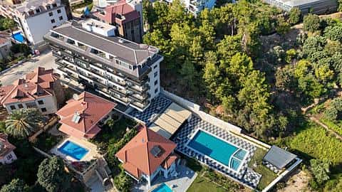 Achetez des appartements de 1 et 3 chambres à Alanya Kestel, près de la plage et avec piscine — 4/36