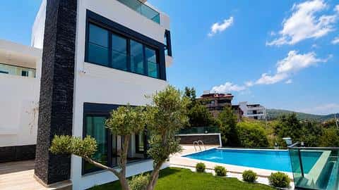 Villa de Luxe avec Vue sur la Mer à Vendre à Alanya Kargıcak — 4/28