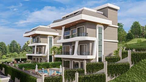 Villa Kargicak à Alanya avec 4 chambres et piscine à vendre — 7/29