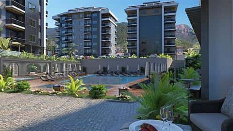 Appartement avec Vue sur la Ville et la Nature à Vendre : 1-4 Chambres à Alanya — 9/28