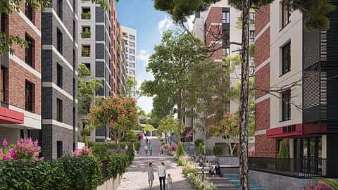 Appartements à vendre à Bagcilar : 2-4 chambres, piscine et citoyenneté à Istanbul — 5/8