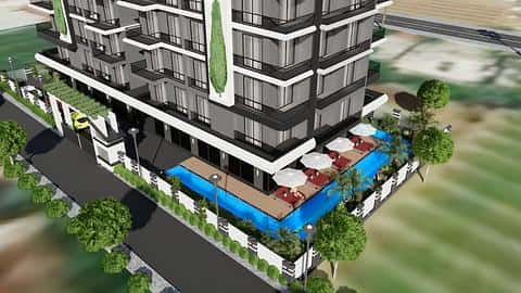 Investir à Alanya Mahmutlar - Appartements avec accès à la piscine et près de la plage — 4/15