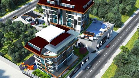 À vendre : Appartements de 1, 2, 3, 4 chambres à Alanya, Kestel - Proche de la mer — 5/22