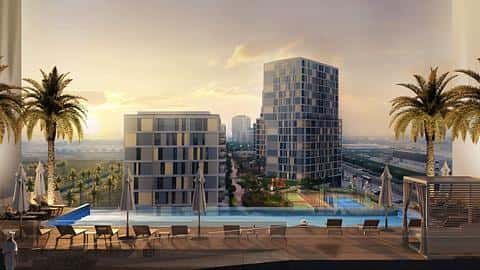 Levende liv i Dubais IMPZ: Moderne lejligheder med en fantastisk udsigt — 6/9