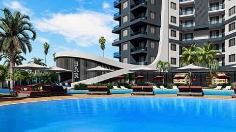 Complex avec un concept hôtelier à Avsallar, Alanya — 9/15