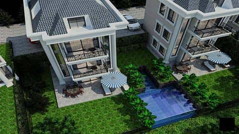 Villa de luxe de 4 chambres offrant la citoyenneté et de superbes vues sur la mer à Kestel, Alanya — 2/6