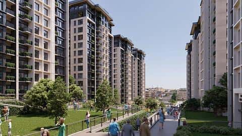 Appartements élégants avec piscine à vendre : 1, 2, 3 chambres à Bagcilar, Istanbul — 2/30