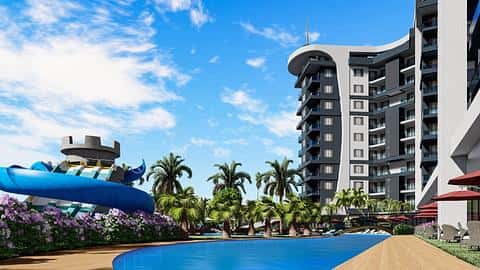 Complex avec un concept hôtelier à Avsallar, Alanya — 10/15