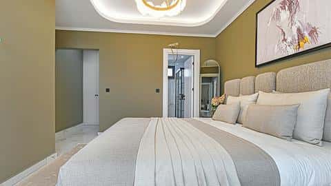 Villa de luxe 3+1 avec vue sur la mer à vendre à Alanya Bektas — 9/48
