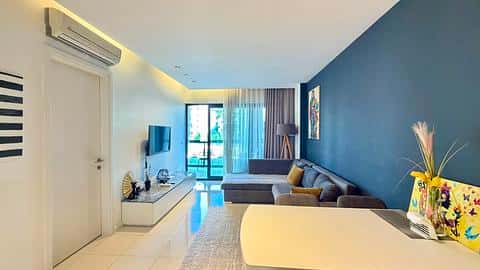 Appartement 1+1 Meublé à Vendre à Oba Alanya Près de la Mer — 3/24