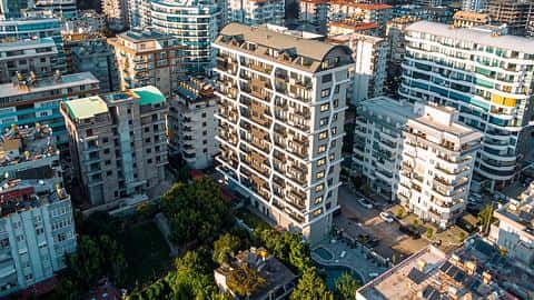 Appartement 1+1 Vue Sur Mer à Vendre au Centre de Mahmutlar Alanya — 2/22