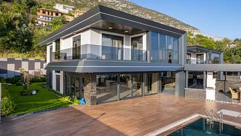 Villa 4+1 avec vue sur la mer à Alanya avec citoyenneté turque — 3/25