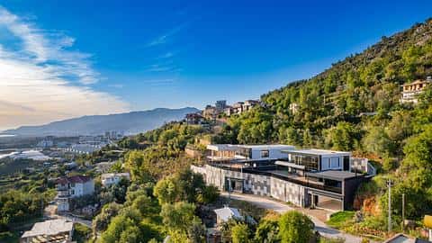 Villa 4+1 avec vue sur la mer à Alanya avec citoyenneté turque — 4/25