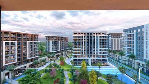 Appartements Istanbul Basaksehir : 5 chambres, piscine et parking privé à vendre — 2/9