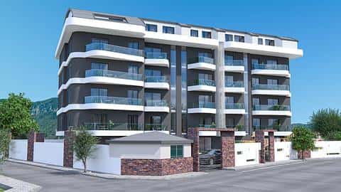 Apartament z basenem na sprzedaż w Alanya Oba, 1-2 sypialnie, Turcja — 8/13