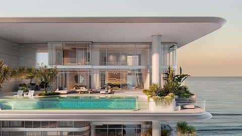Duplekser med praktfull sjø- og byutsikt i Palm Jumeirah, Dubai — 8/13