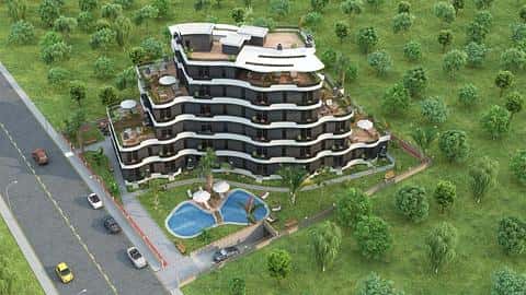 Complexe d'appartements sophistiqué situé à Aksu, Antalya — 8/85
