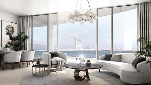 Stilfullt designede leiligheter i Palm Jumeirah, Dubai — 9/11