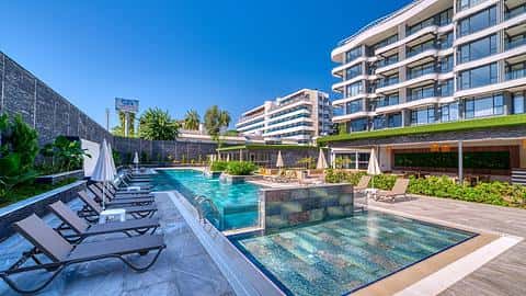 Appartement 2+1 de Luxe en Bord de Mer à Vendre à Kargicak Alanya — 3/28