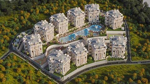 Appartements de 1 à 5 chambres à vendre à Cikcilli, Alanya avec possibilité de citoyenneté — 5/14