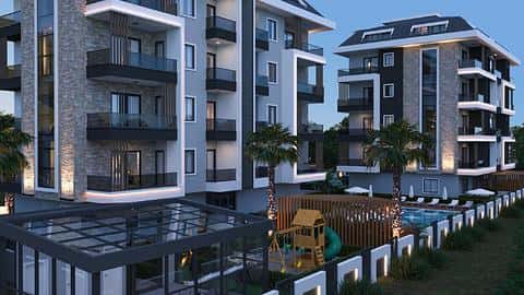 Appartements de 1 à 3 chambres à vendre à Kestel Alanya, près de la plage et de la piscine — 7/11