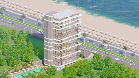 Appartements à vendre avec 1, 2 et 4 chambres en bord de mer à Mahmutlar, Alanya, Antalya — 4/36
