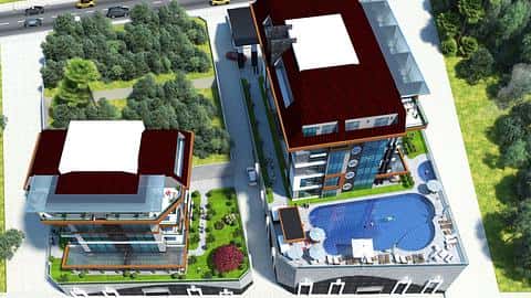 À vendre : Appartements de 1, 2, 3, 4 chambres à Alanya, Kestel - Proche de la mer — 4/22