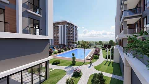 À vendre : Appartement 2-3 chambres avec piscine à Silivri Istanbul — 9/21