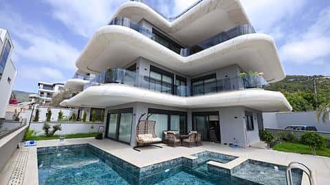 Villa de Luxe près de la Terrasse d'Alanya avec Vues Panoramiques — 2/14