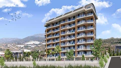 Appartement à vendre à Demirtas Alanya avec accès à la piscine, Chambres : 1, 2, 3 — 4/25