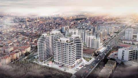 À vendre : appartements de 1 à 3 chambres à Kucukcekmece, près du centre-ville — 2/6