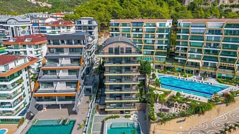 Appartement avec vue sur mer à vendre à Alanya Kargicak : 1 ou 2 chambres disponibles — 2/19