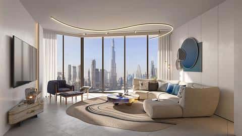 Ғажайып қала көрінісі бар пәтер жобасы Downtown Dubai-де — 8/11