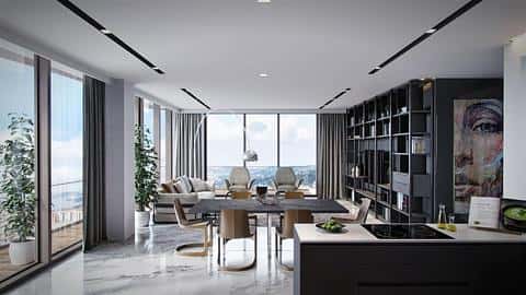 Luxusné apartmány v Beykoze, Istanbul s občianstvom a kúpeľmi - 7, 6, 3, 2, 1 spálne — 8/16