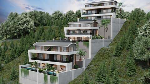 3-Bedroom Villa for Sale with Sea View in Tepe, Alanya, Citizenship Eligible — 2/37