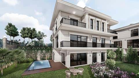 Villas luxueuses à acheter à Buyukcekmece : 5/7 chambres, piscines privées et permis de résidence — 8/33