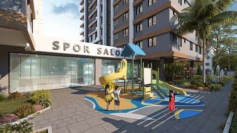 Appartement avec vue sur mer à vendre avec 2 et 3 chambres à Kucukcekmece, Istanbul — 7/16