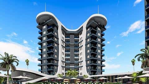 Complex avec un concept hôtelier à Avsallar, Alanya — 6/15