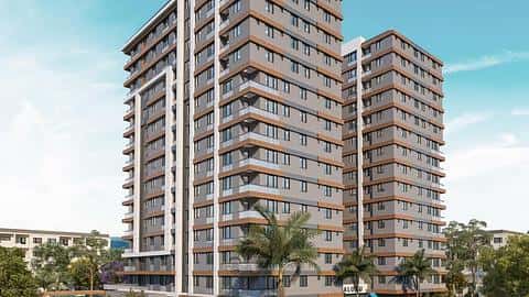 Appartement avec vue sur mer à vendre avec 2 et 3 chambres à Kucukcekmece, Istanbul — 3/16